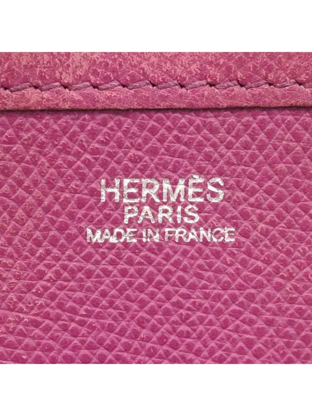 Hermes Shoulder Bag Evelyne 2 PM Veau Epsom Cyclamen Silver